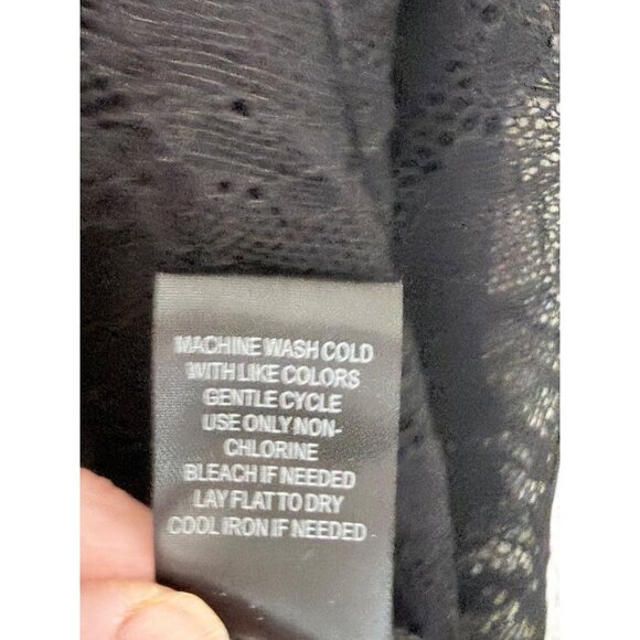 Torrid Lace Empire Waist Tunic Blouse Womens Size 3 Black Whimsigoth Sheer Sleev - Picture 4 of 12